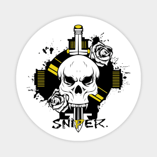 Sniper Skull Magnet